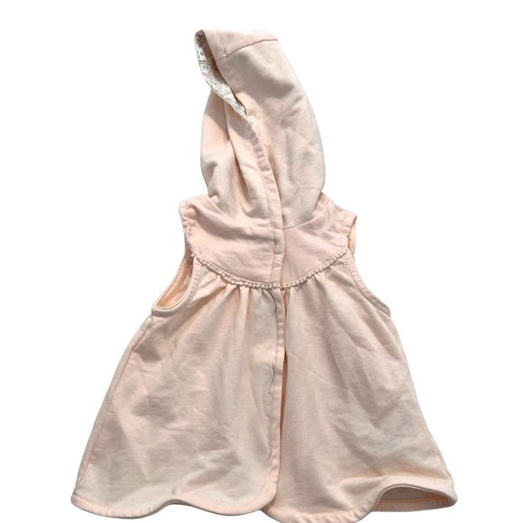 Cynthia Rowley Sleeveless Hooded Vest Light Pink - Picture 1 of 13
